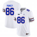 Men's Florida Gators #86 Jordan Pouncey NCAA Nike White Authentic Stitched College Football Jersey ZKH0862EV